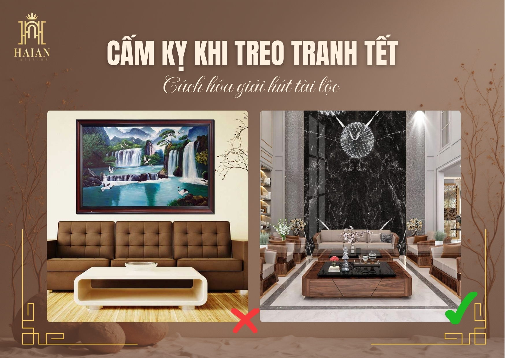 tranh phong thủy đón Tết