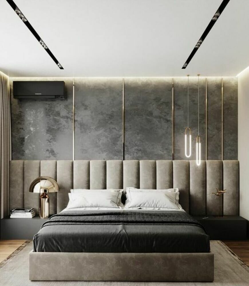 Vách ốp đầu giường in UV 